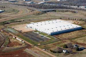 ariel photo of new construction jolly roofing